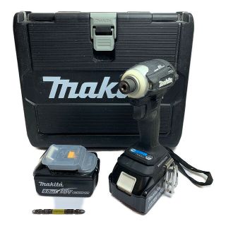 マキタ(Makita)の♭♭MAKITA マキタ 18V　充電式インパクトドライバ　充電池2個、ケース付 TD172D ブラック(その他)