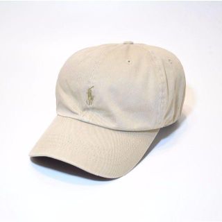 ポロラルフローレン(POLO RALPH LAUREN)のL76 ラルフローレン ポロ ワンポイント キャップ ベージュ(キャップ)