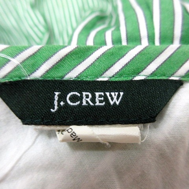 J.Crew(ジェイクルー)のジェイクルー J.CREW スカート フレア ひざ丈 ストライプ 2 緑  レディースのスカート(ひざ丈スカート)の商品写真