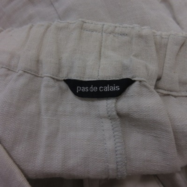 pas de calais(パドカレ)のパドカレ タイトスカート ミモレ ロング 麻 リネン 38 白 オフホワイト レディースのスカート(ロングスカート)の商品写真