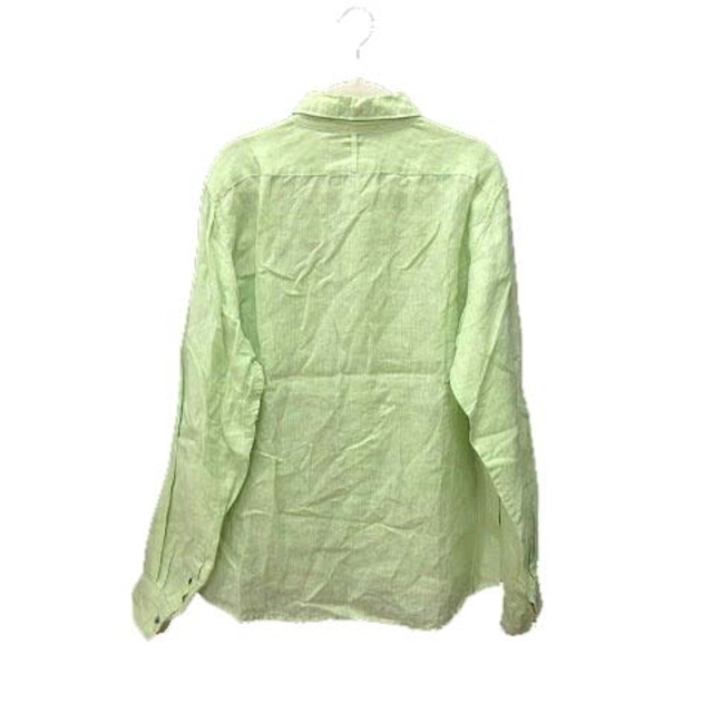 Simplicite(シンプリシテェ)のSimplicite plus シャツ 長袖 麻 リネン 緑 ライトグリーン メンズのトップス(シャツ)の商品写真