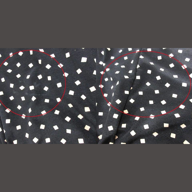 Spick & Span(スピックアンドスパン)のスピック&スパン ワンピース ミニ 総柄 ドルマンスリーブ 半袖 黒 ブラック レディースのワンピース(ミニワンピース)の商品写真