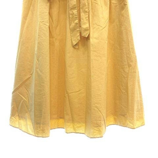 SLOBE IENA(スローブイエナ)のスローブ イエナ フレアスカート ミモレ ロング ウエストマーク 38 黃 レディースのスカート(ロングスカート)の商品写真