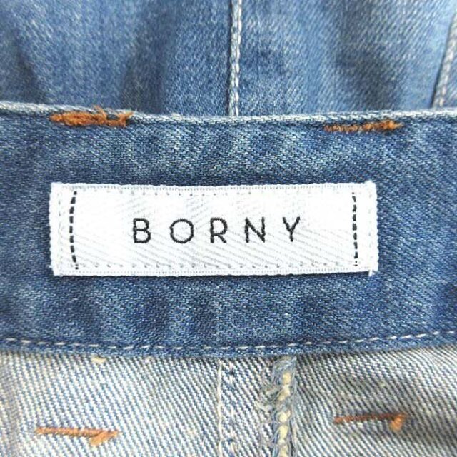BORNY(ボルニー)のボルニー BORNY デニムスカート タイト ロング スリット M 青 ブルー  レディースのスカート(ロングスカート)の商品写真