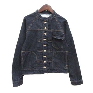 アザー(other)のスースースー デニムジャケット ジージャン Gジャン バンドカラー 36 紺(Gジャン/デニムジャケット)