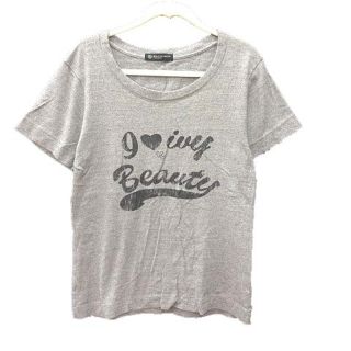 ビューティアンドユースユナイテッドアローズ(BEAUTY&YOUTH UNITED ARROWS)のB&Y ユナイテッドアローズ Tシャツ 半袖 クルーネック ロゴプリント グレー(Tシャツ(半袖/袖なし))