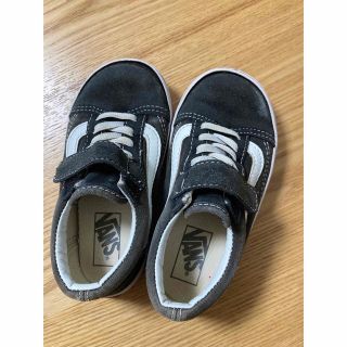 ヴァンズ(VANS)のヴァンズ 17cmキッズスニーカー　マジックテープ　黒(スニーカー)