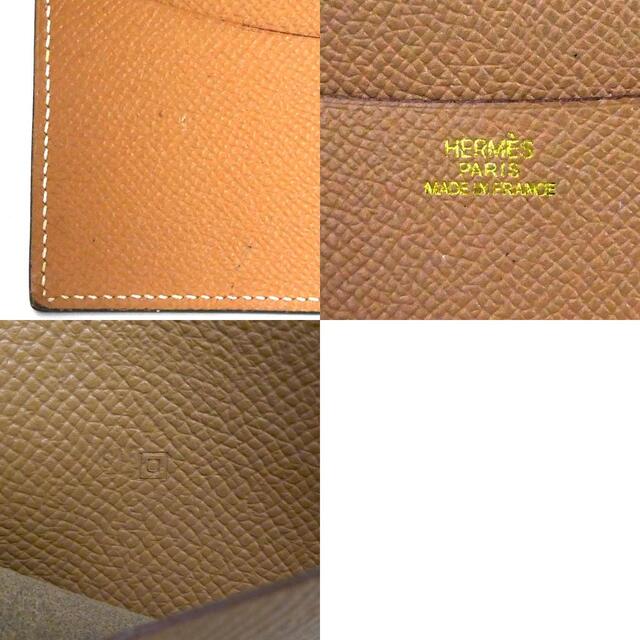 エルメス HERMES 手帳カバー レザー ブルー/ライトブラウン ユニセックス 送料無料 e55214a