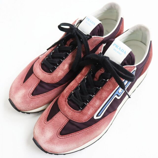 PRADA - 美品○PRADA プラダ 2EG276 スウェードレザー×ナイロン ラバー
