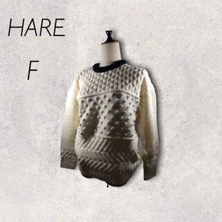ハレ(HARE)のHARE オフホワイト　ロングセーター　長袖　`F(ニット/セーター)