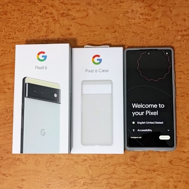 Google Pixel(グーグルピクセル)のGoogle Pixel6 128GB  ブルー（Sorta Seafoam） スマホ/家電/カメラのスマートフォン/携帯電話(スマートフォン本体)の商品写真