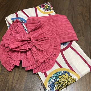 キョウエツ(KYOETSU)の浴衣と帯セット 女の子  150(甚平/浴衣)