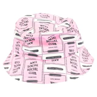 アンチソーシャルソーシャルクラブ(ANTI SOCIAL SOCIAL CLUB)のANTI SOCIAL SOCIAL CLUB アンチソーシャルソーシャルクラブ Balcony Bucket Cap バルコニーバケットキャップ 総柄 ピンク(ハット)