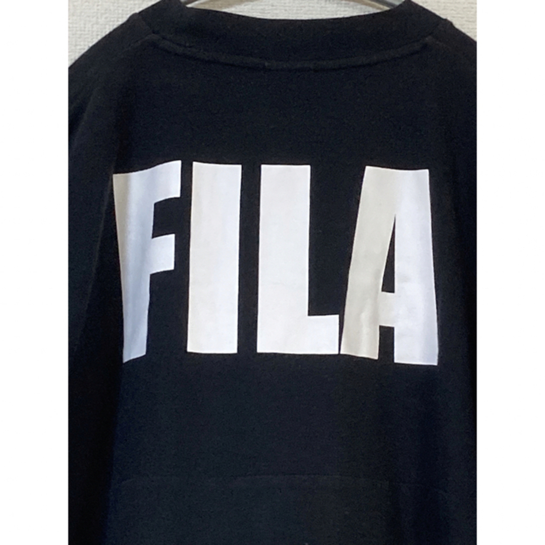 FILA(フィラ)の（大人気！） FILA フィラ Tシャツ ブラック ビッグロゴ  L レディースのトップス(Tシャツ(半袖/袖なし))の商品写真