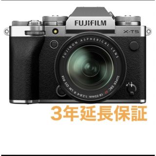 フジフイルム(富士フイルム)の新品 未開封 延長保証 FUJIFILM X-T5 ボディ シルバー富士フィルム(ミラーレス一眼)