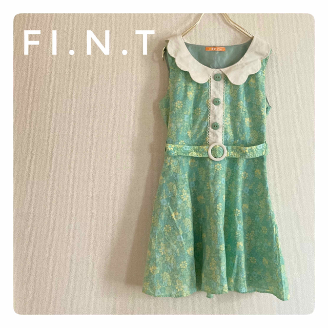 F i.n.t(フィント)の【Fi.n.t】フィント レトロ ワンピース ♡ Mサイズ フリーサイズ 美品 レディースのワンピース(ひざ丈ワンピース)の商品写真