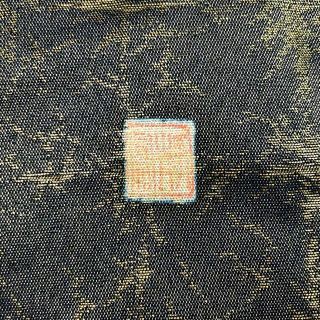 O-2743 袋帯 作家物 美しい辻が花 膨れ織 金糸 深青緑色 | www