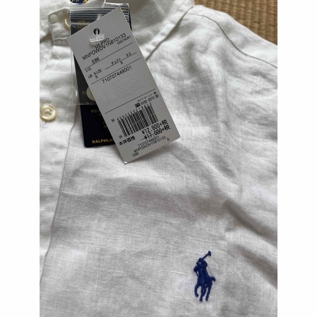 Ralph Lauren(ラルフローレン)のラルフローレン　メンズSサイズ　麻素材　半袖ボタンシャツ メンズのトップス(シャツ)の商品写真