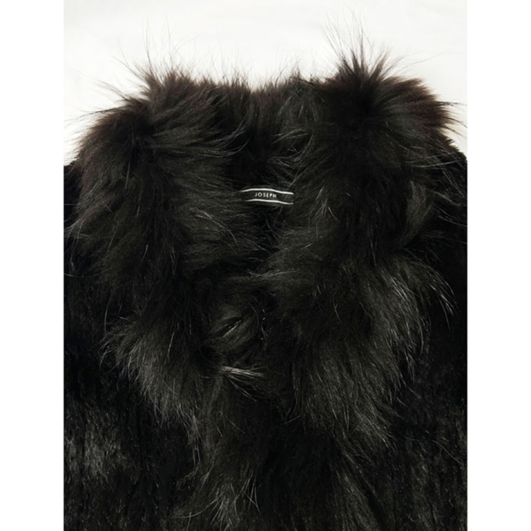 極美品✨毛皮 ファー コート ロング 高級 リアル レザー