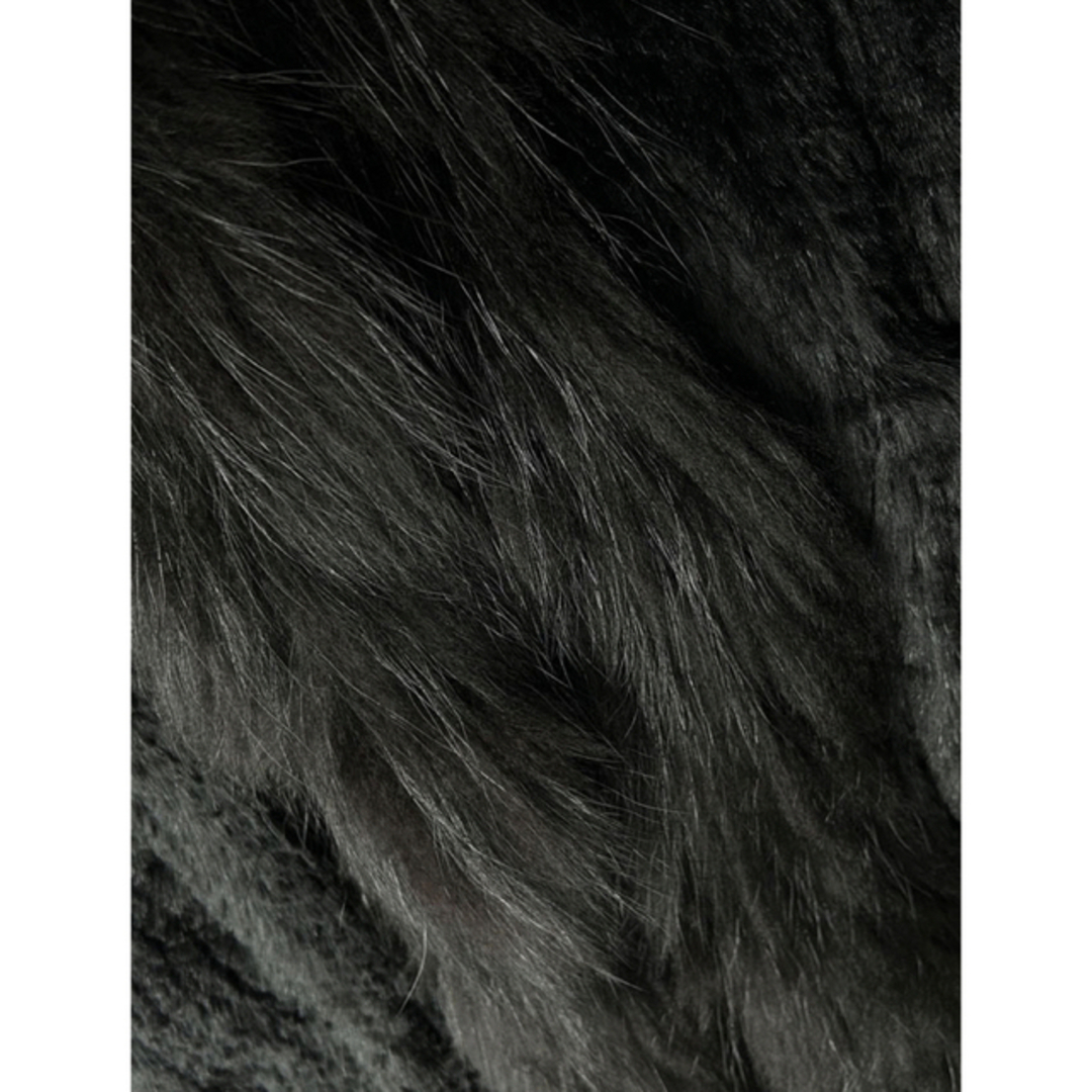 JOSEPH(ジョゼフ)のJOSEPH ジョゼフ ブラック ロング リアルファーコート フランス製 レディースのジャケット/アウター(毛皮/ファーコート)の商品写真