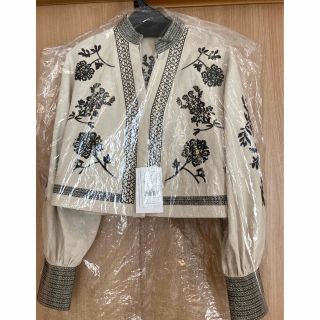 Ameri VINTAGE - MEDI VINTAGE FLOWER EMBROIDERY SHIRTの
