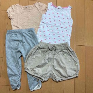 エイチアンドエム(H&M)の90センチ4枚セット(Tシャツ/カットソー)