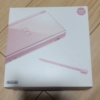 ニンテンドーDS(ニンテンドーDS)の【箱/説明書 完品】ニンテンドーDS Lite　メタリックロゼ(携帯用ゲーム機本体)