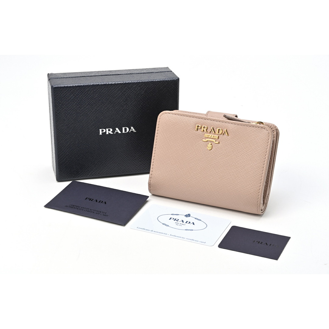 PRADA(プラダ)のPRADA プラダ 二つ折り財布 1ML018 【中古】t-153211 レディースのファッション小物(財布)の商品写真
