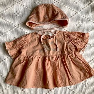 キャラメルベビー&チャイルド(Caramel baby&child )のapolina tops bonnet set アポリナ　セット(ワンピース)