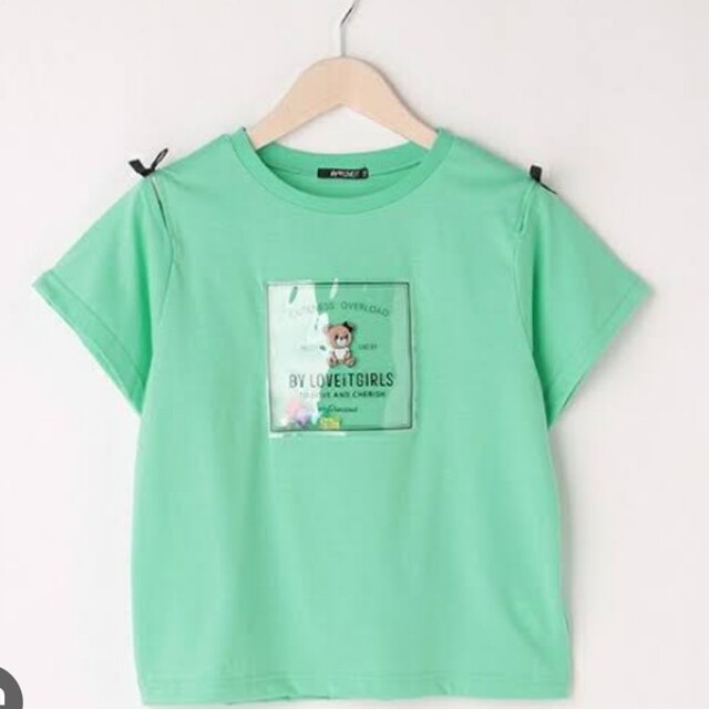 NARUMIYA INTERNATIONAL(ナルミヤ インターナショナル)の専用美品★バイ ラビット(by LOVEiT)袖スリットラビ子Tシャツ120 キッズ/ベビー/マタニティのキッズ服女の子用(90cm~)(Tシャツ/カットソー)の商品写真