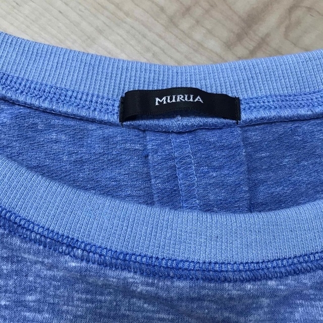 MURUA(ムルーア)のMURUA  半袖スウェットトップス  プルオーバー レディースのトップス(Tシャツ(半袖/袖なし))の商品写真