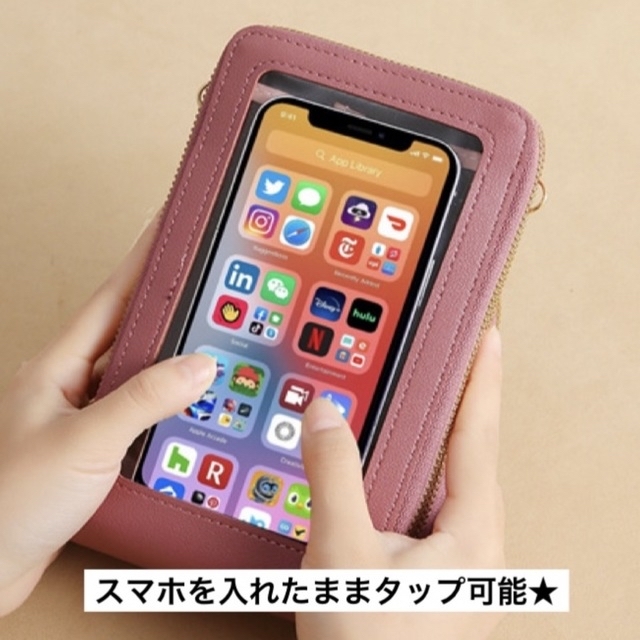 ショルダーバッグ　財布　スマホショルダー　スマホポーチ　ポシェット　カードケース レディースのバッグ(ショルダーバッグ)の商品写真