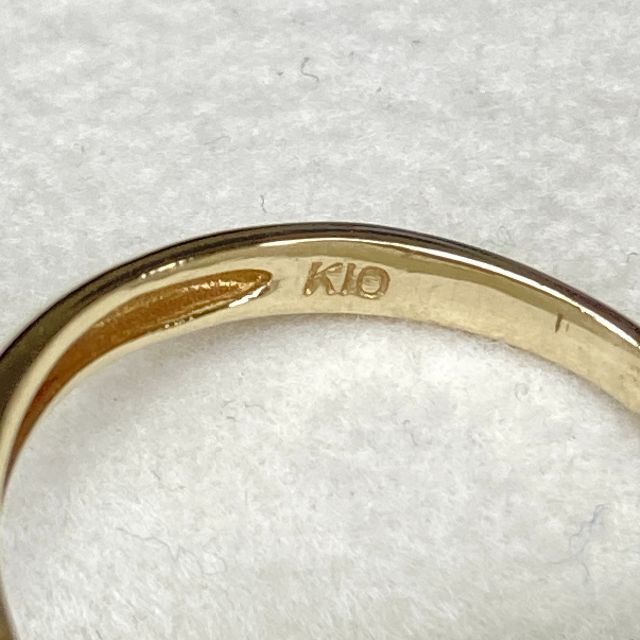 K10　ペリドット　ダイヤ　指輪 レディースのアクセサリー(リング(指輪))の商品写真