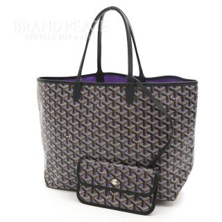 ゴヤール(GOYARD)のゴヤール サンルイPM トートバッグ リバーシブル ブラック/パープル(トートバッグ)