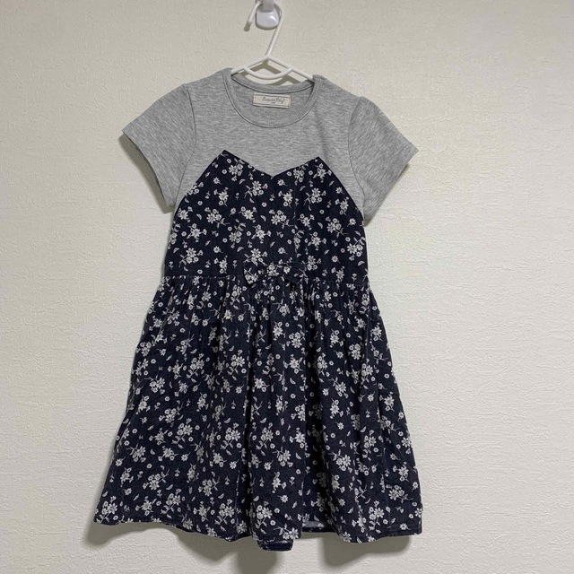 しまむら(シマムラ)のドッキングワンピース キッズ/ベビー/マタニティのキッズ服女の子用(90cm~)(ワンピース)の商品写真