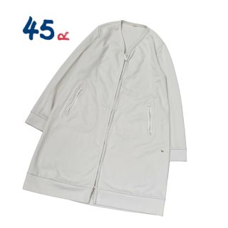 45R - 【45rpm】ジップアップ ジャージ素材 ロングカーディガン 3の