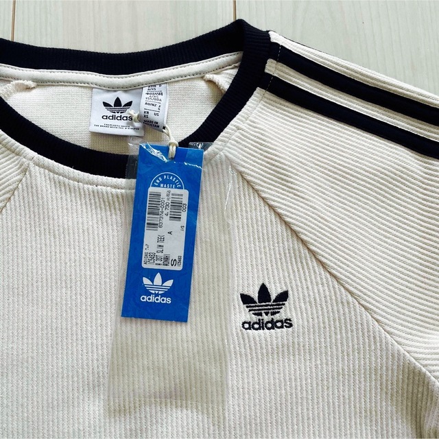 adidas ワッフル スリーストライプス スリム半袖Tシャツ