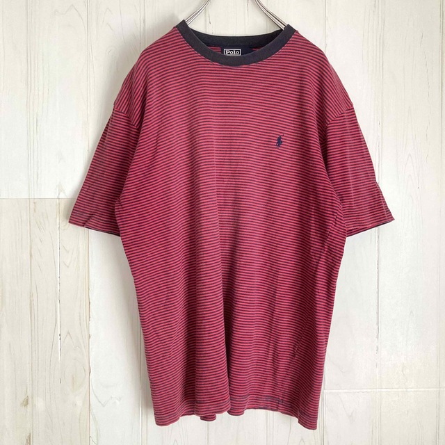 Ralph Lauren(ラルフローレン)のPolo by Ralph Lauren ボーダーリンガーTシャツカートコバーン メンズのトップス(Tシャツ/カットソー(半袖/袖なし))の商品写真