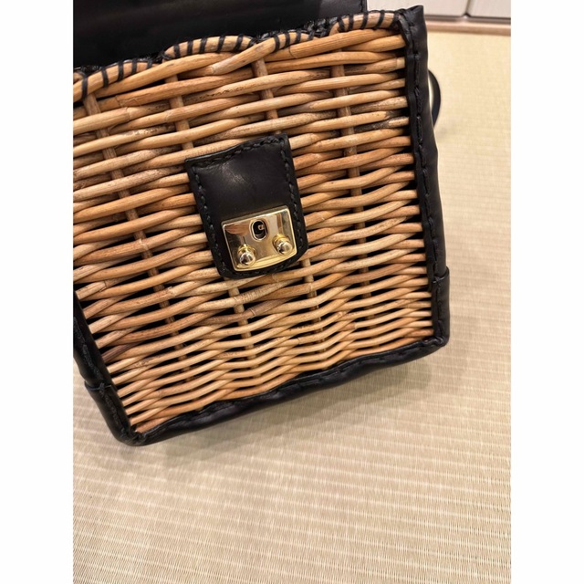 エバゴス　ミニ　カーフケリーバッグ　ブラック レディースのバッグ(かごバッグ/ストローバッグ)の商品写真