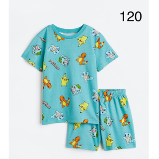 エイチアンドエム(H&M)の《最新作》新品未開封　ポケモン　パジャマ　半袖　120-130(パジャマ)