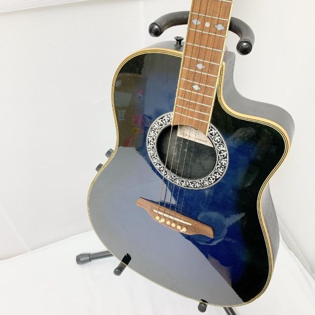 Aria AMB-35 アリア エレアコ アコースティックギター ブルー 青-