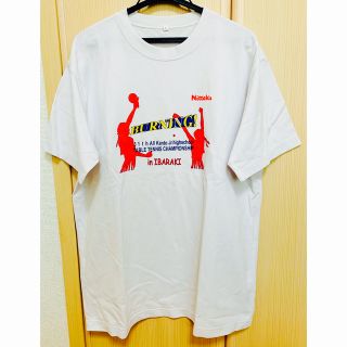 ニッタク(Nittaku)の卓球　関東大会　記念　Tシャツ　半袖　白　茨城県　Lサイズ(卓球)