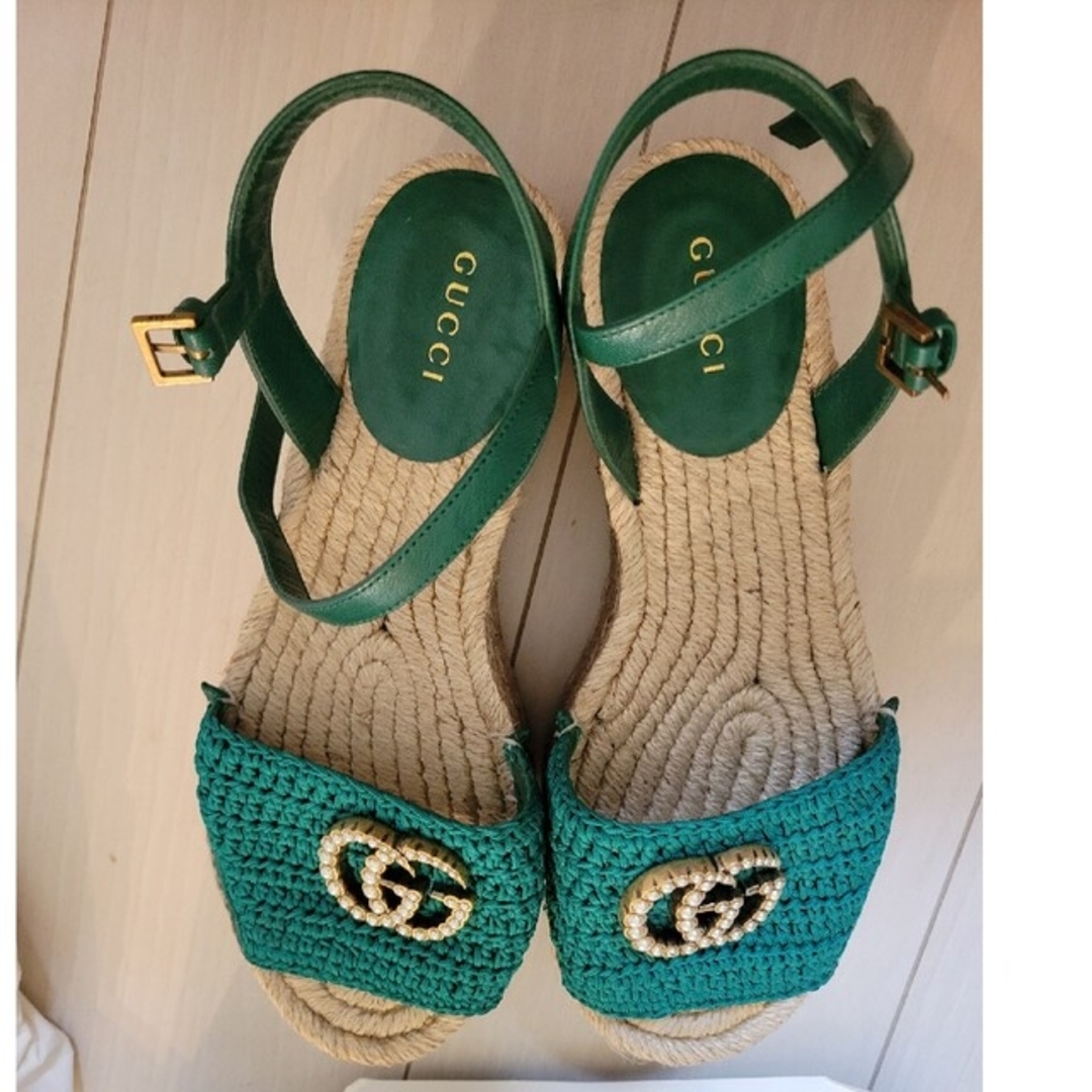 Gucci - GUCCI ウェッジソールサンダル❤️の通販 by みくりらむ's