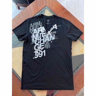 アルマーニエクスチェンジ(ARMANI EXCHANGE)のAX アルマーニエクスチェンジ Tシャツ 黒 XS 薄手(Tシャツ/カットソー(半袖/袖なし))