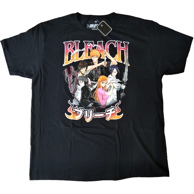 コットン製造国海外公式　ブリーチ　Tシャツ　XL　黒　アニメTシャツ　bleach *