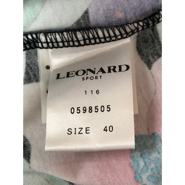 O731◯ レオナール LEONARD トップス 柄Tシャツ