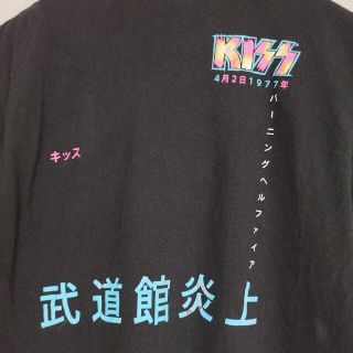 KISS キッス 1977年初来日限定復刻バンドTシャツ tシャツ バンt 黒