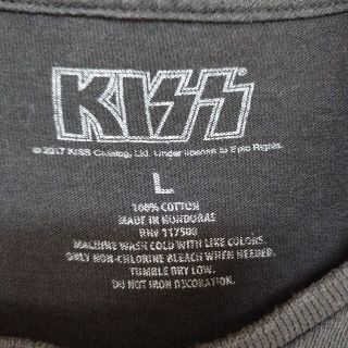 KISS キッス 1977年初来日限定復刻バンドTシャツ tシャツ バンt 黒