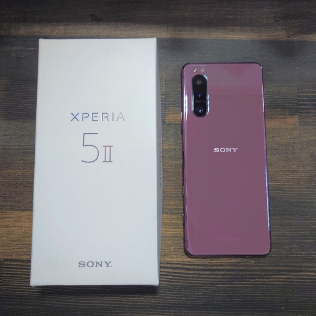 Xperia(エクスペリア)のSONY Xperia 5 II 国内版simフリー XQ-AS42 ピンク スマホ/家電/カメラのスマートフォン/携帯電話(スマートフォン本体)の商品写真