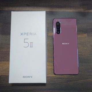 エクスペリア(Xperia)のSONY Xperia 5 II 国内版simフリー XQ-AS42 ピンク(スマートフォン本体)